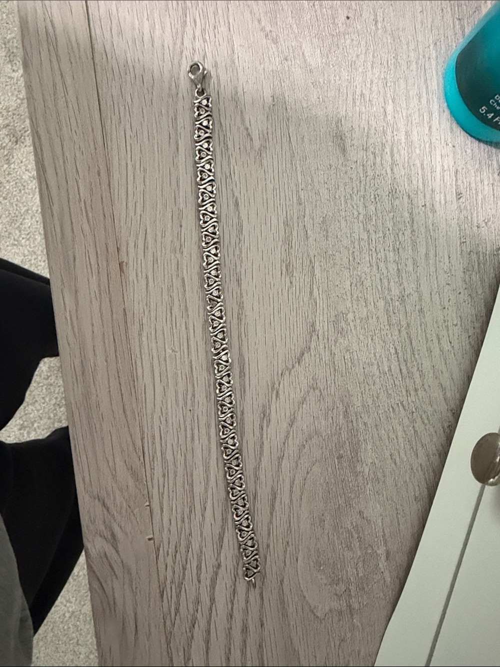 Silver Tone Filigree Chain Bracelet - Women's Accessory